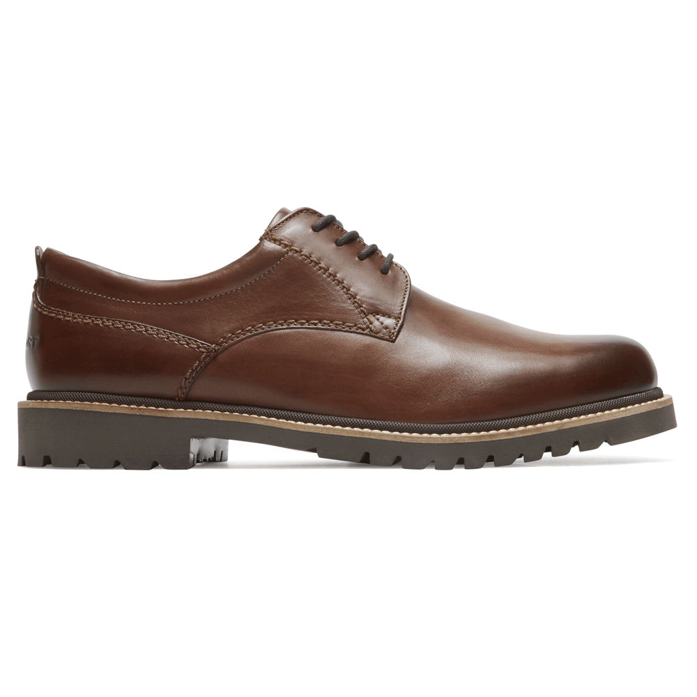 Rockport Oxfords Herre Mørke Brune - Marshall Plain Toe - HNTK03752